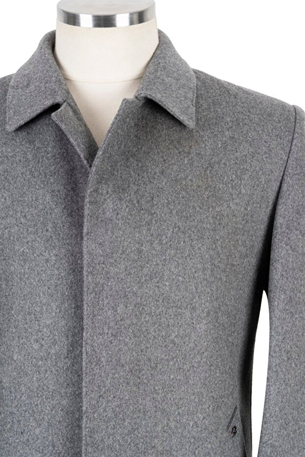 % 100 Kaşmir Klasik Palto - 3