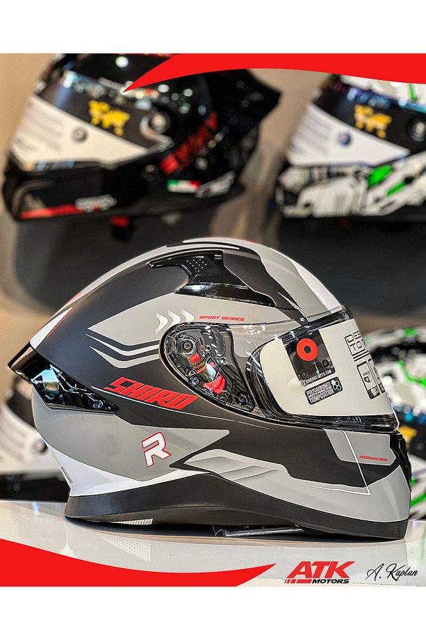 Katana Orbe Full Face Kask Tam Kask Güneş Vizörlü Tasarım Kaplama DOT Sertifikalı Kask - 2