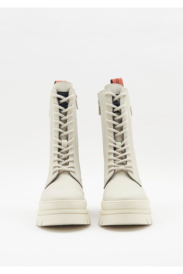 Brigett Kadın Bej Deri Bot - 3