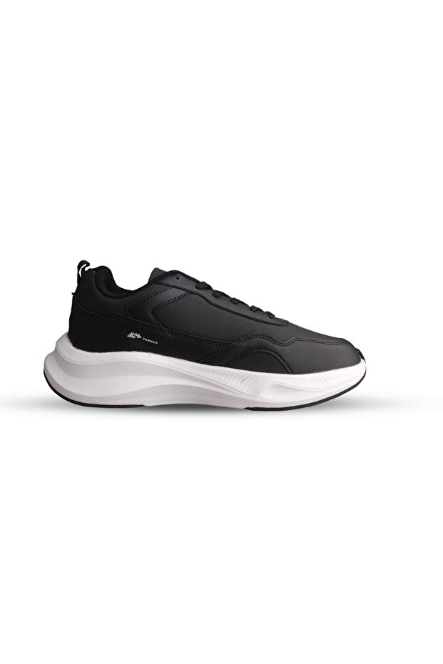 Men's Lace-Up Black-White Casual Shoes