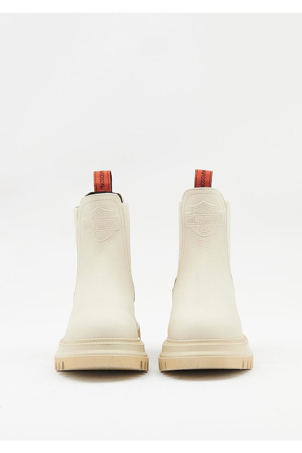 Mourir Kadın Bej Deri Bot - 3