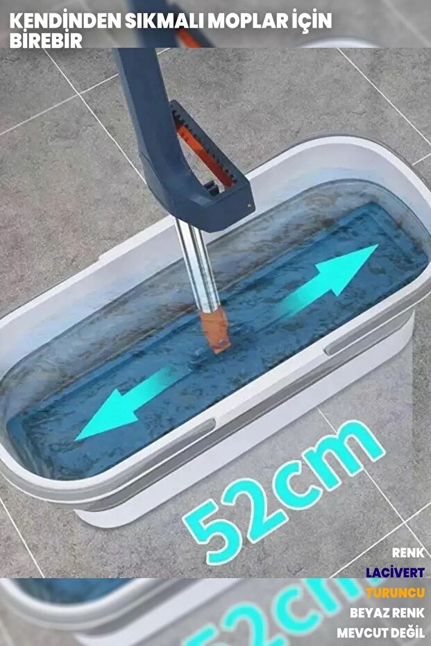 Kendinden Sıkmalı Kovalı Lüx Mop Set - 4