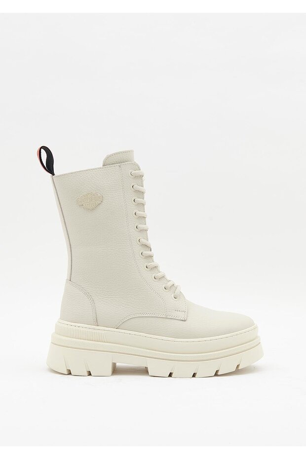 Brigett Kadın Bej Deri Bot - 1