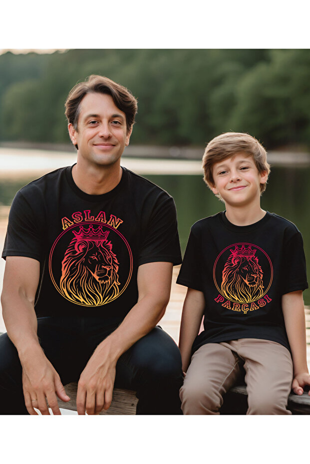 Lion Piece Dad,Son,Daughter Printed T-Shirt-It's a Unique Product Add 2 Pieces in Basket for Combination)