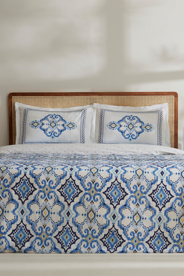Neros 100% Cotton Double Duvet Cover Set