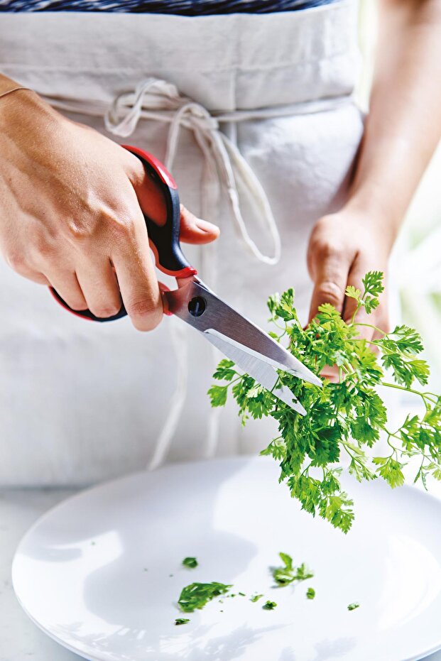 مقص مطبخ عملي متعدد الأغراض من الفولاذ المقاوم للصدأ بتصميم مريح - 5