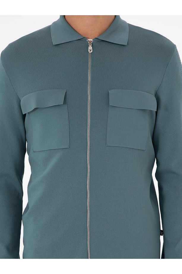 Mint Regular Fit Triko Hırka 50293769-VR090 - 7