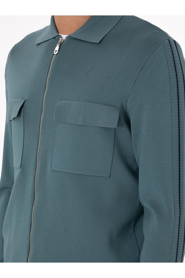 Mint Regular Fit Triko Hırka 50293769-VR090 - 8