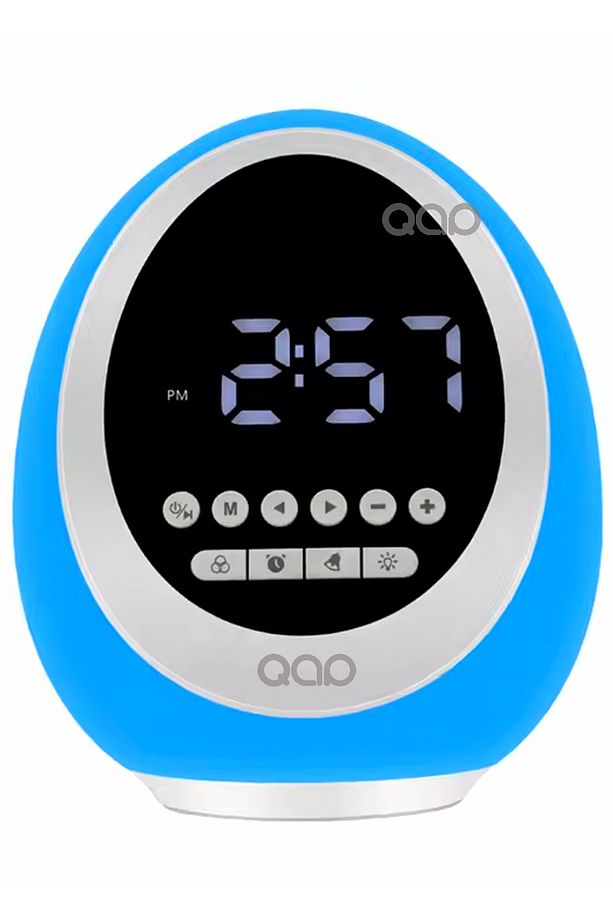 Bluetooth Hoparlör Ses Bombası Ses Küresi Rgb Ledli Gece Lambası Saat ve Alarm P133 - 5