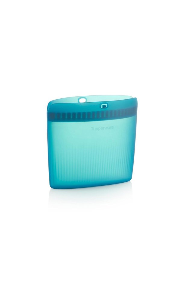 Silicone Storage Bag Medium Size Turquoise Flexible Durable Multi-Purpose