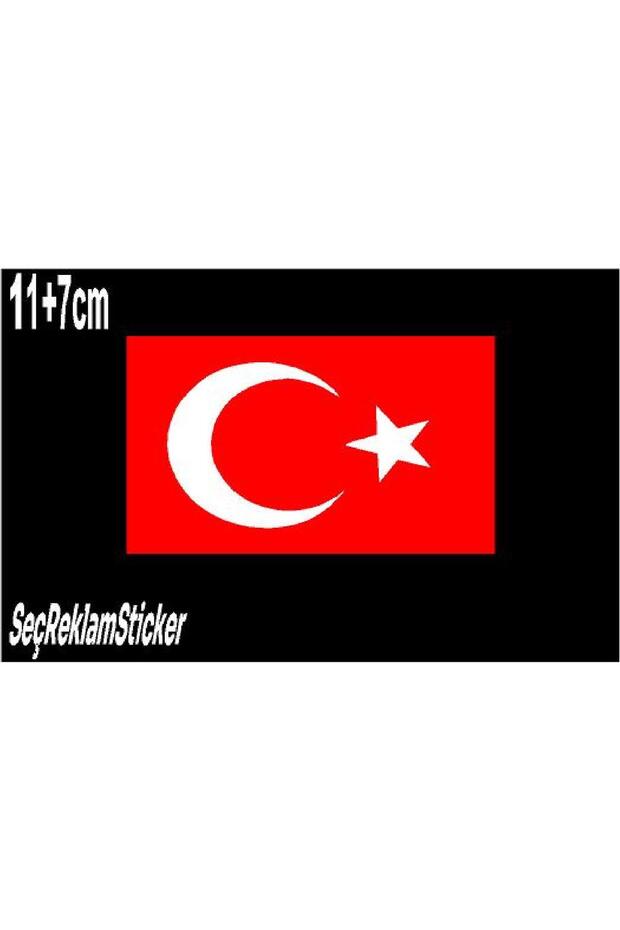 ملصق ملصق على الزجاج الأمامي بعلم تركي - 1