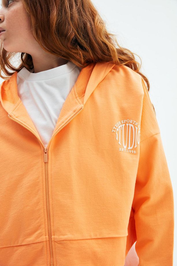 Bg Store Kız Çocuk Oranj Eşofman Üstü 23psstj4408 - 3
