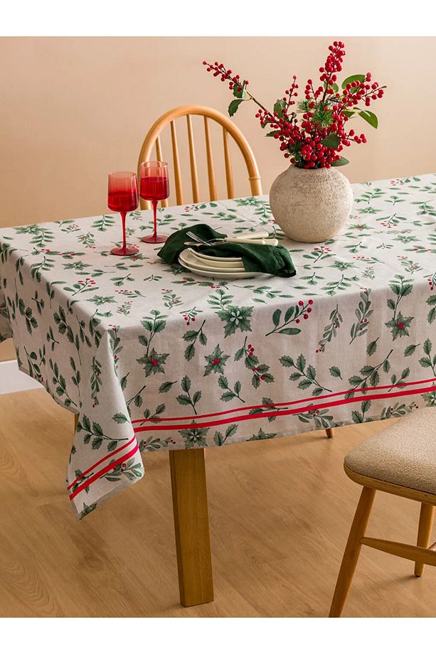 Lcw Home Yeşil Yılbaşı Temalı Masa Örtüsü 150x200 Cm - 2