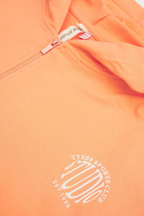 Bg Store Kız Çocuk Oranj Eşofman Üstü 23psstj4408 - 7
