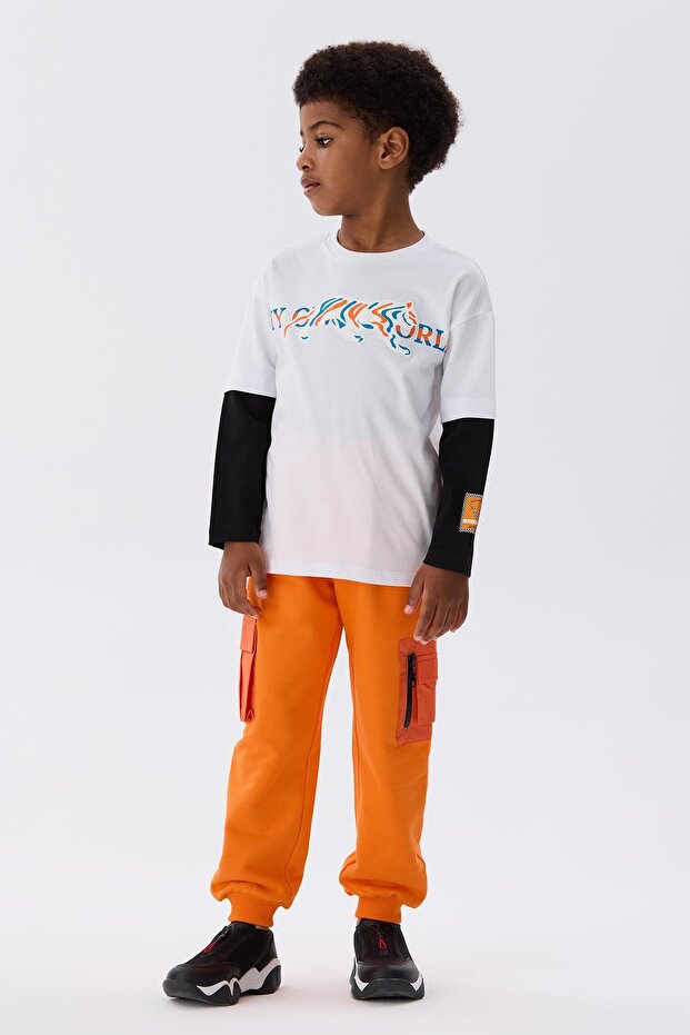 تي شيرت أبيض للأولاد من BG Store