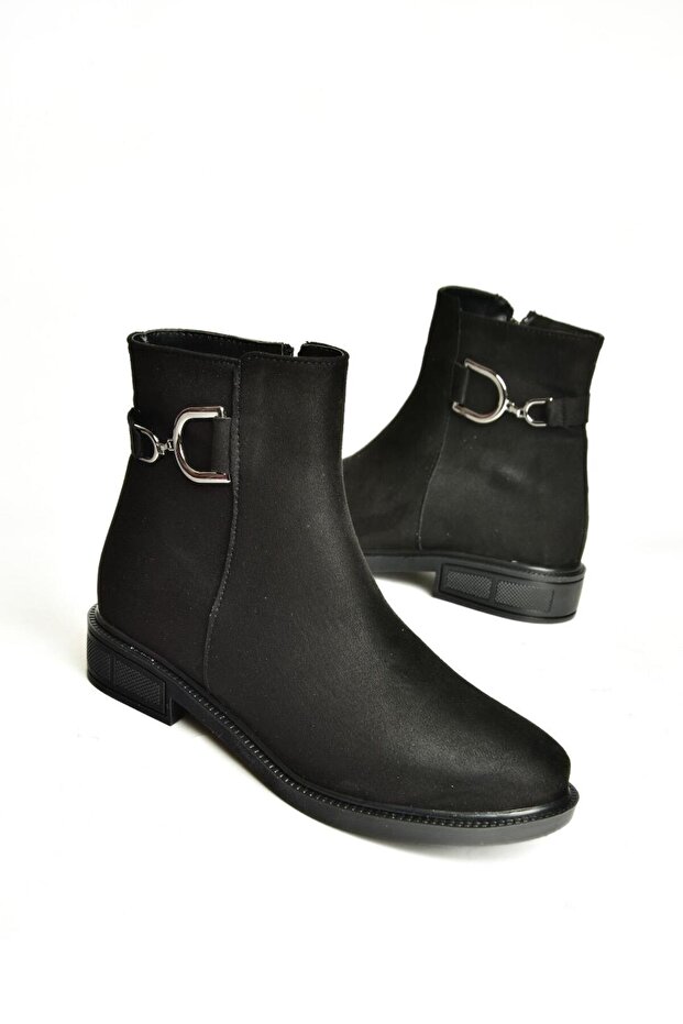 T239004702 Siyah Süet Kadın Bot - 8