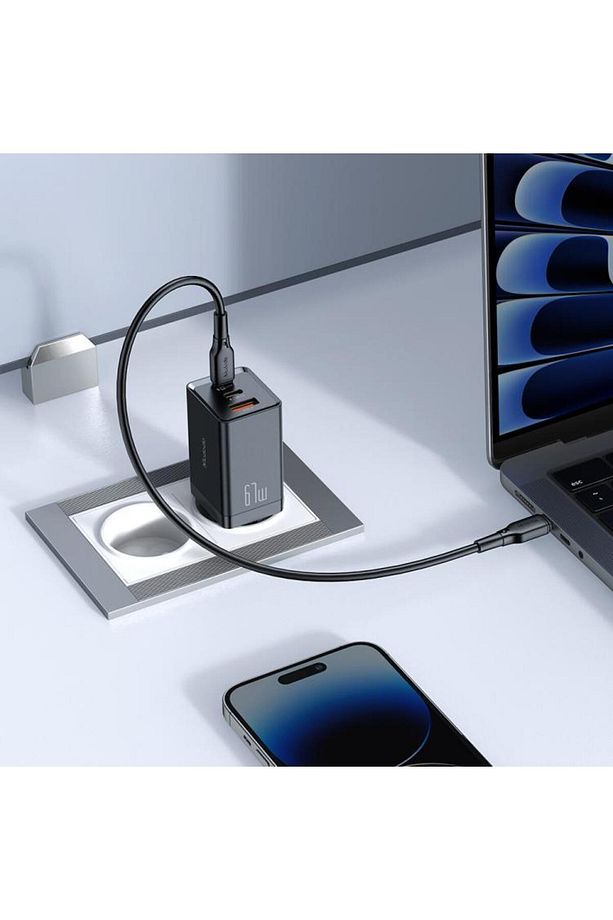 Ch-1543 65w Gan 5 Pro 2 Type-c 1 Usb Pd Hızlı Mini Şarj Cihazı - 2