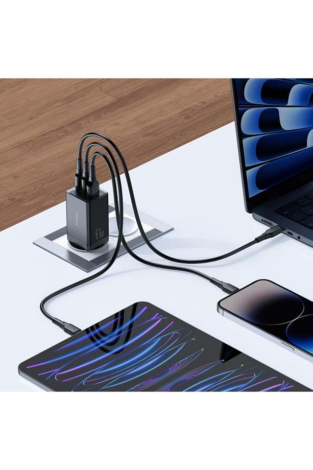 Ch-1543 65w Gan 5 Pro 2 Type-c 1 Usb Pd Hızlı Mini Şarj Cihazı - 4