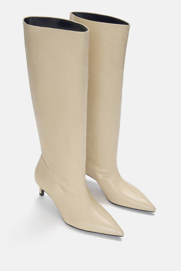 Sivri burunlu ve topuklu çizme - 2
