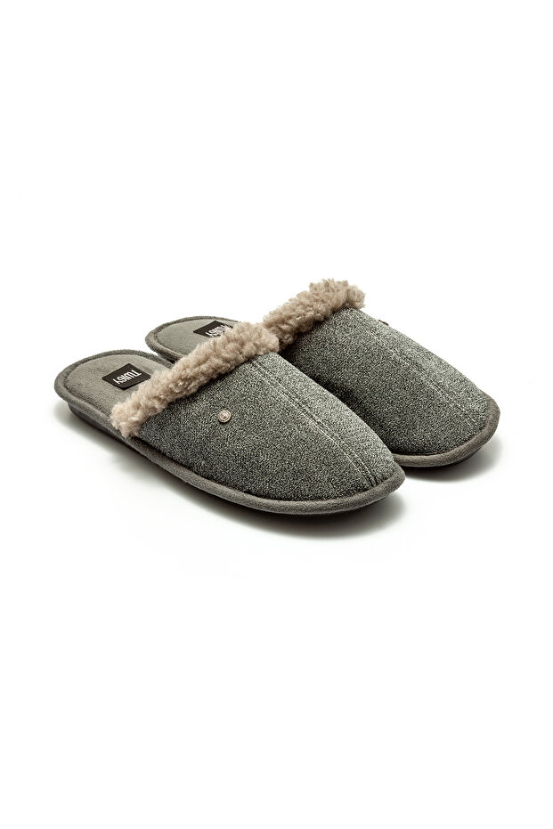 Gray Momo Men's House Slippers - Valentine's Day 41/46