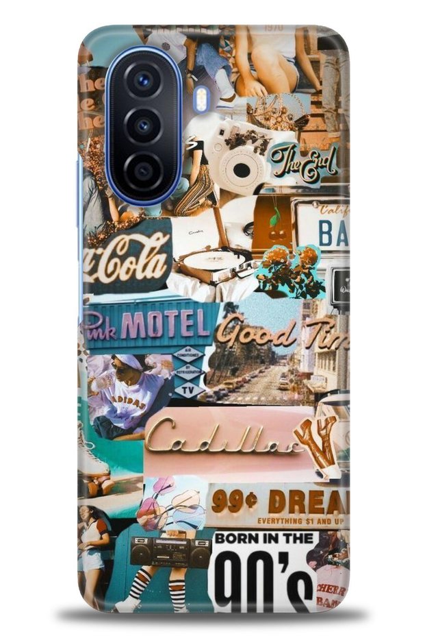 Tecno Spark 8C Case Hd Printed Case - Pink Motel + Full Screen Protector