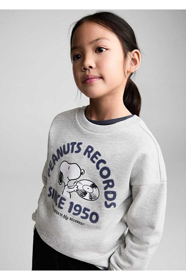 Snoopy Desenli Sweatshirt - 5