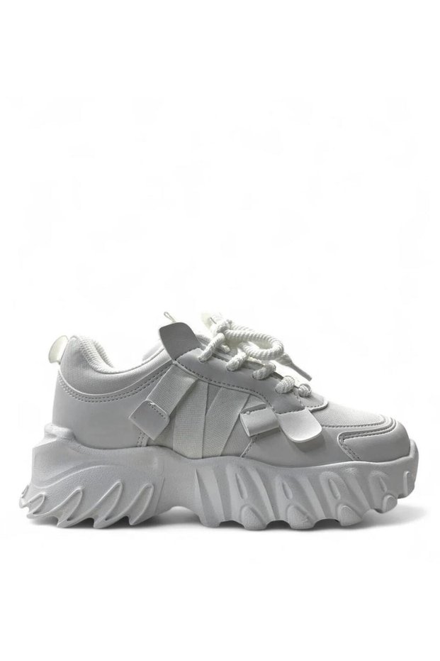 Verom Flt Children's Lace-Up and Velcro High Sole Sneaker Sports Shoes