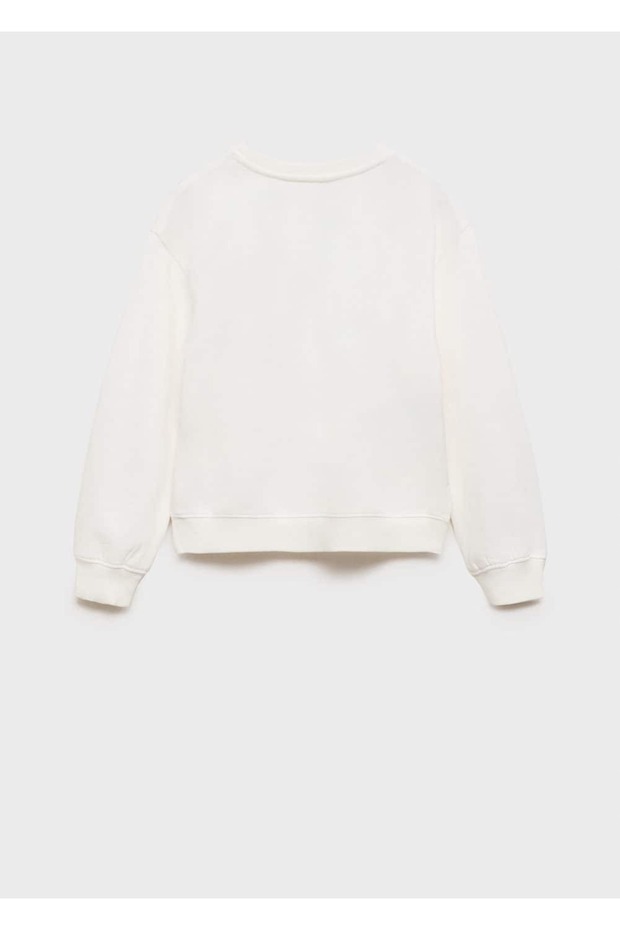 Çiçek işlemeli sweatshirt - 4