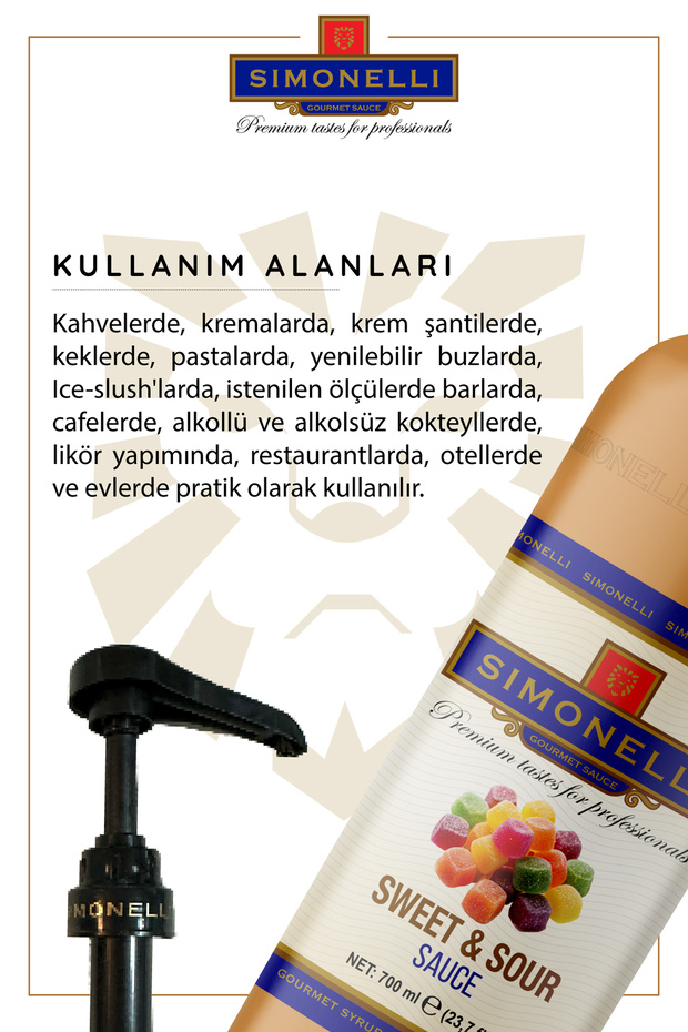 Tatlı & Ekşi Sos 700 ml Pompa Hediyeli - 3