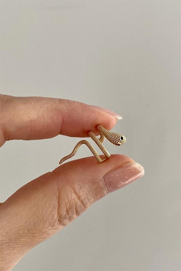 Snake Earcuff Çifti | Çelik - 2