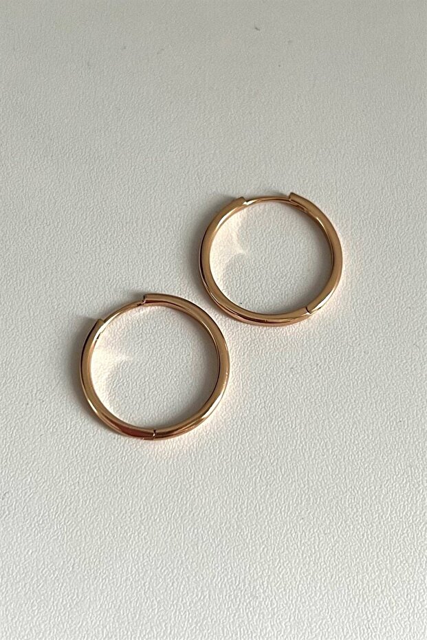 Basic Halka Küpe Çifti | Çelik - 2