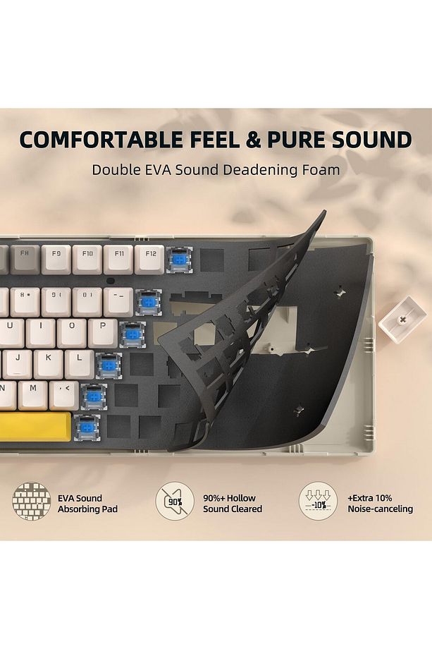 Ziyoulang K3 Max Klavye Red Switch Oyuncu Klavyesi Gaming Mekanik 100 Tuşlu Hotswapp Anti- Ghosting - 6