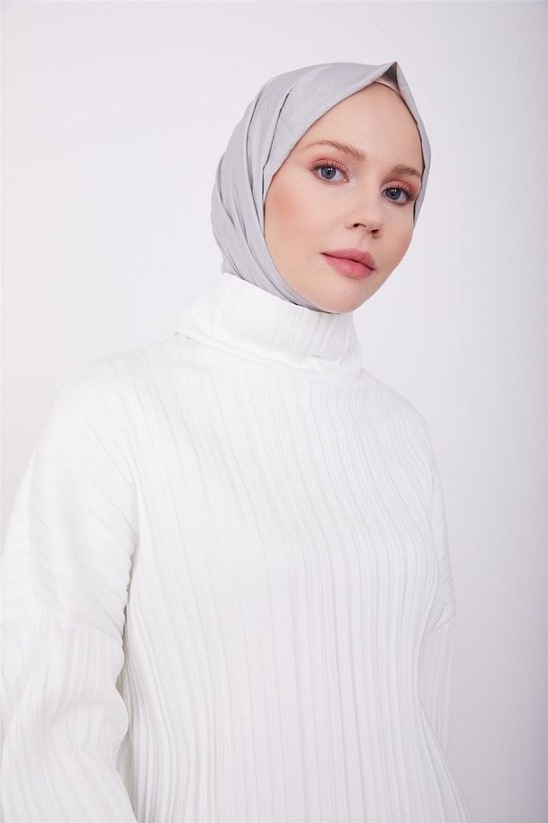 Pliseli Örme Bluz 23k3216 Ekru - 1