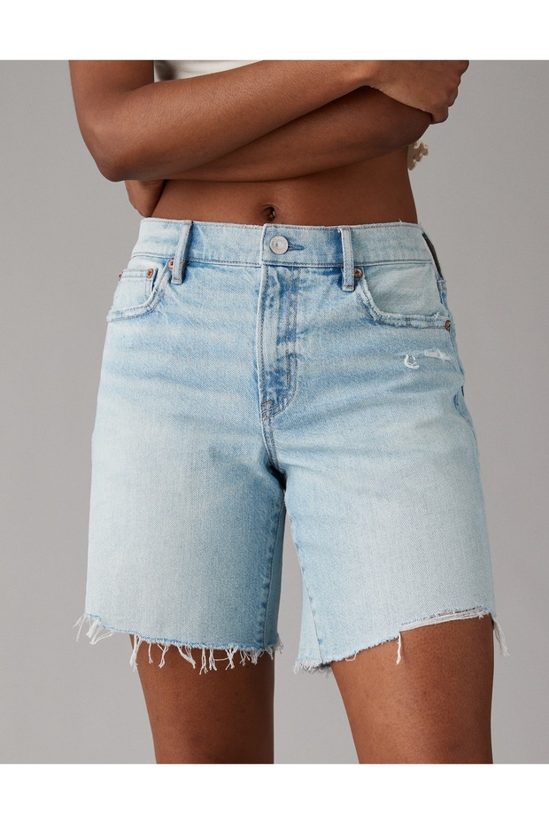 Ae Strigid 8" Perfect Denim Bermuda Shorts