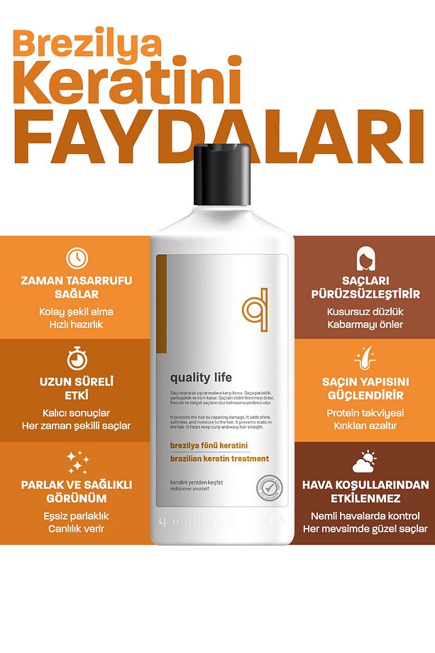 Ql Brezilya Fönü Keratini Kalıcı Saç Düzleştirici 300 Ml - Keratin Saç Düzleştirici Krem - 4