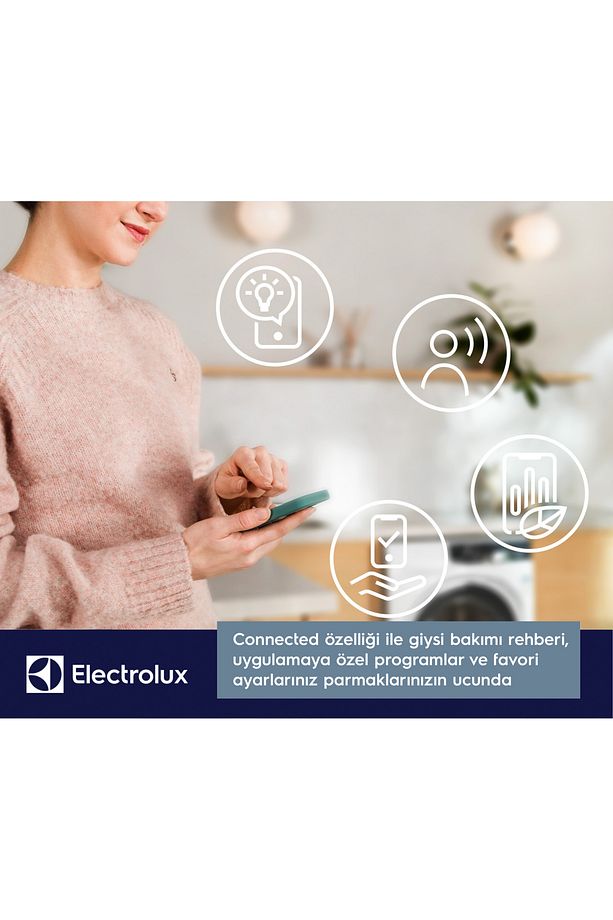 EW6F3411ACT 600 Serisi SensiCare 10 kg 1400 devir A sınıfı AutoDose Wi-Fi Çamaşır Makinesi - 6