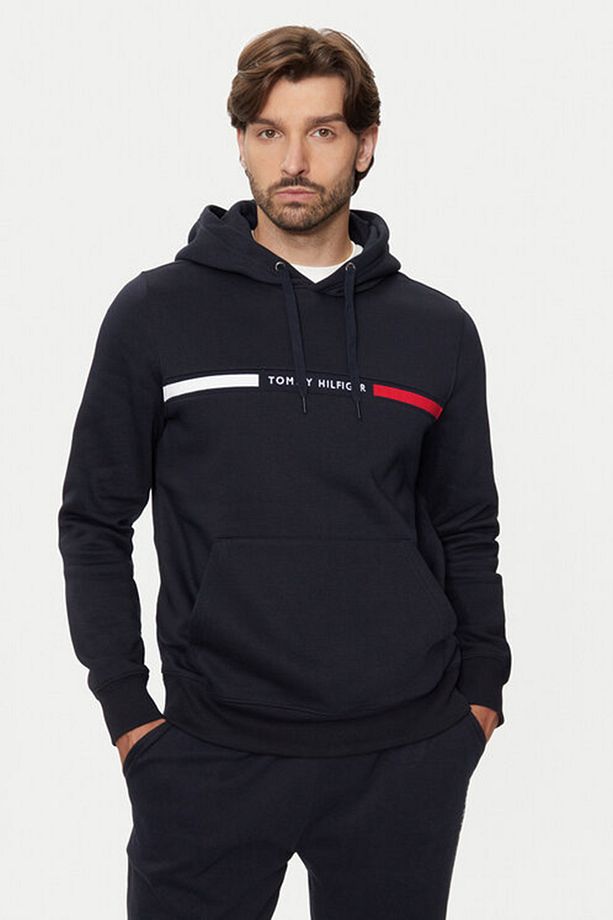 HILFIGER CHEST INSERT HOODY - 1
