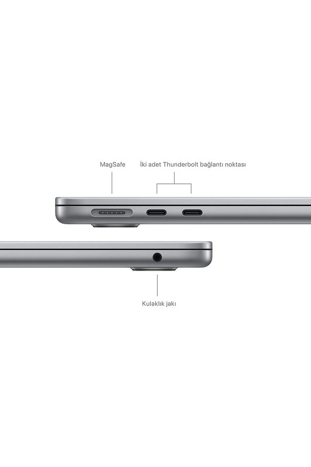 13-inch MacBook Air: Apple M3 chip with 8-core CPU and 10-core GPU, 16GB, 512GB SSD - Uzay Grisi - 7