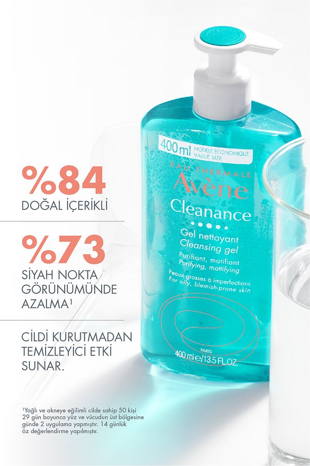 Cleanance Yağlı Ve Akneye Eğilimli Ciltler İçin Matlaştırıcı Temizleme Jeli 400 ml - 3