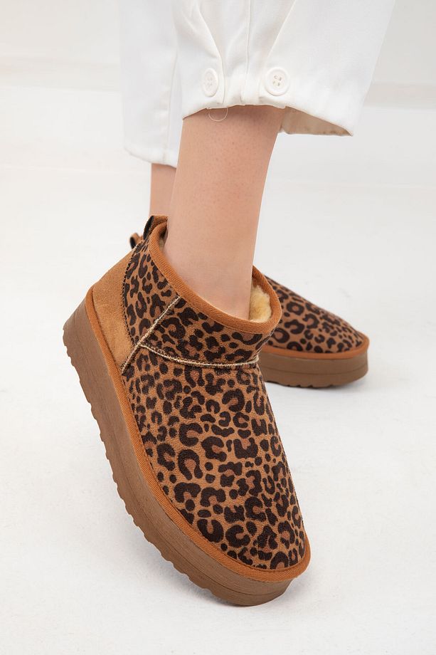 Taba Leopar Kadın Bot & Bootie 20026 - 4