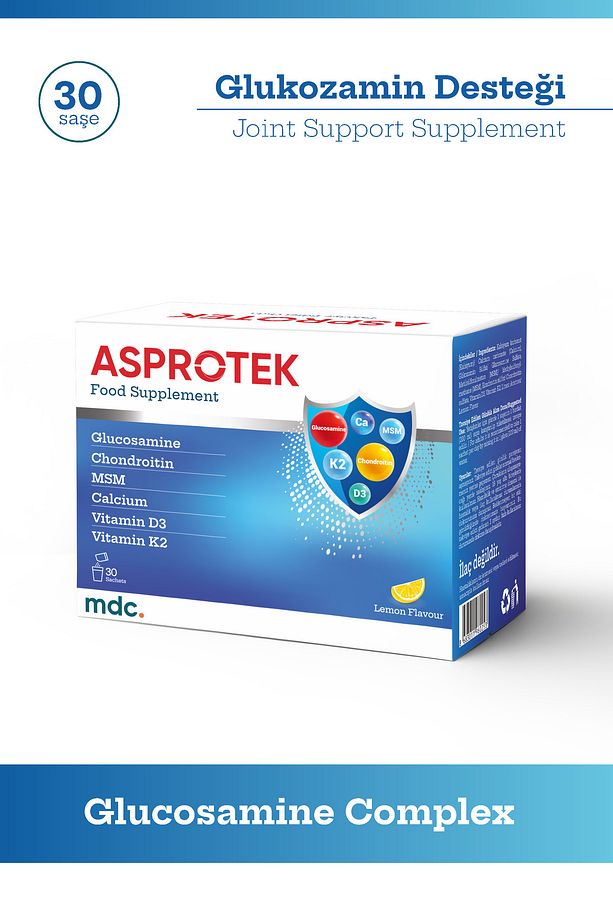 ASPROTEK (Glukozamin, Kondroitin, MSM, Kalsiyum) 30 Saşe - 3