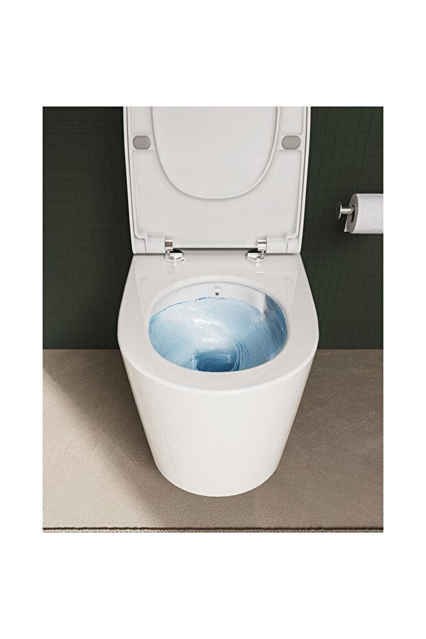 Nest Quantumflush Asma Klozet Ve Etekli Soft Klozet Kapağı Seti, Beyaz - 4