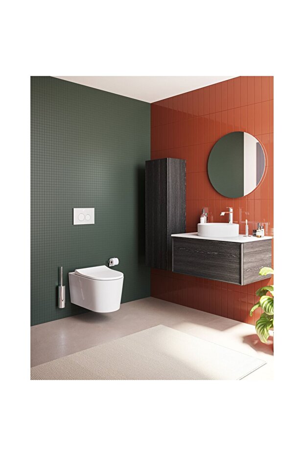 Nest Quantumflush Asma Klozet Ve Etekli Soft Klozet Kapağı Seti, Beyaz - 5