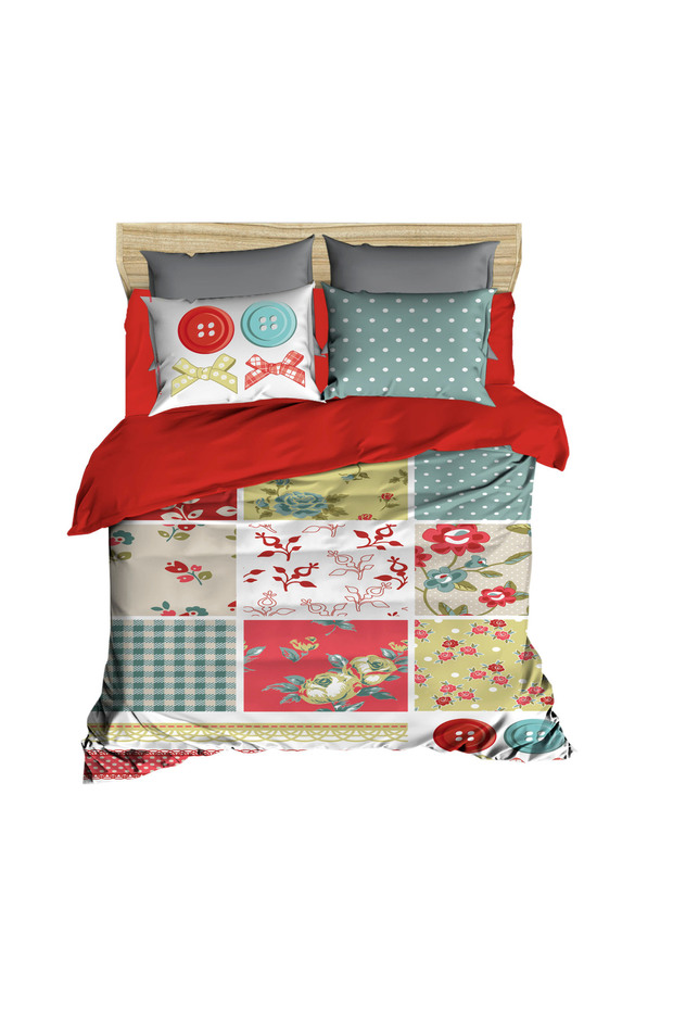 Flowers Pantone 3D Double Duvet Cover Pillow Set