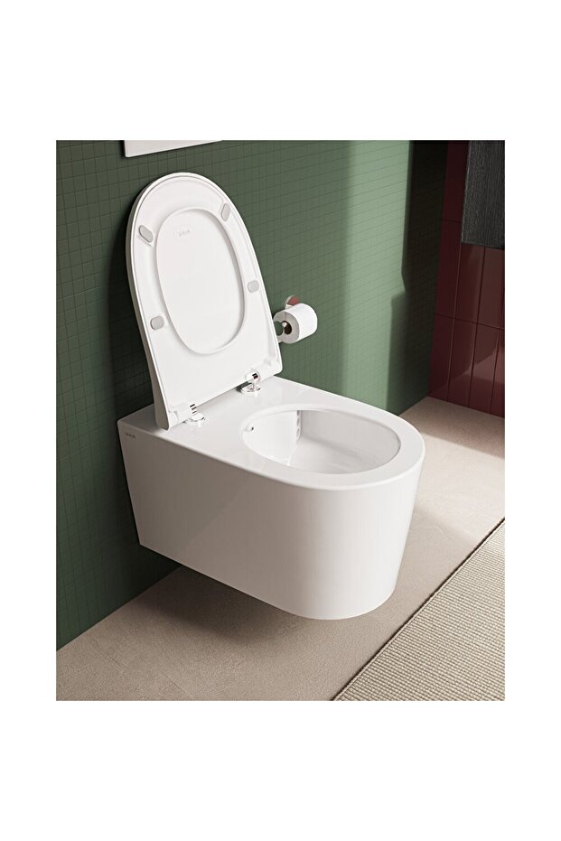 Nest Quantumflush Asma Klozet Ve Etekli Soft Klozet Kapağı Seti, Beyaz - 3