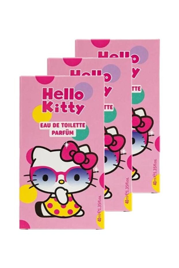 Çocuklara Özel Hello Kitty Parfüm EDT 40 ml (3 Adet) - 2702000002525 - 1
