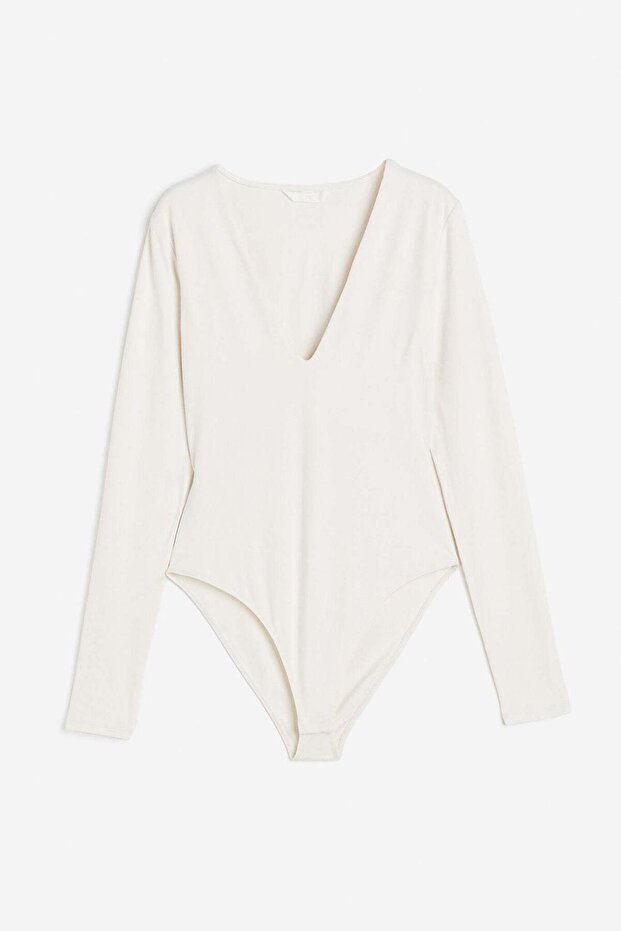 V-neck bodysuit
