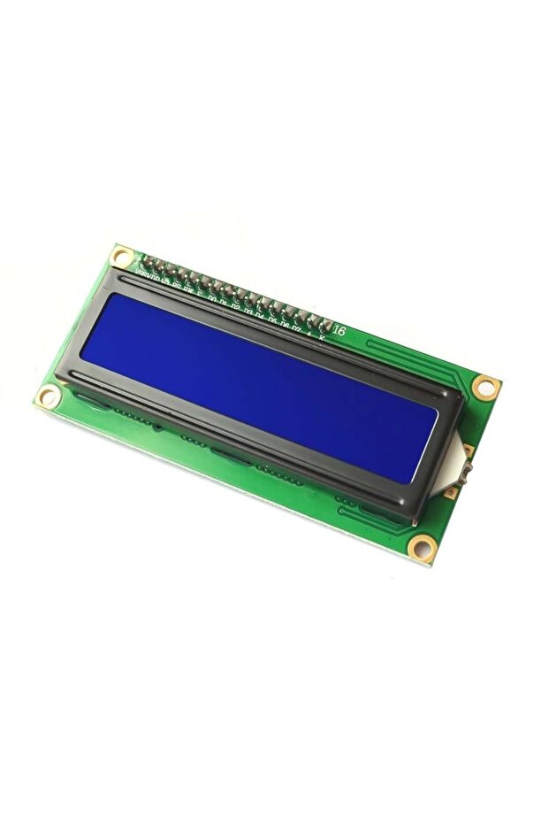 16x2 LCD Ekran - I2C Lehimli Mavi Display - 3