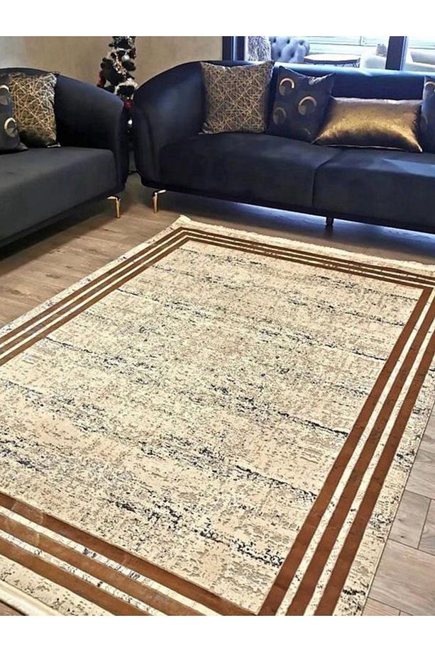 Trend Koleksiyonu 1308 Sarı Makine Halısı - 3