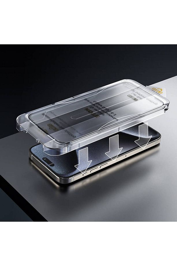 iPhone 16 Pro Max Wiwu Wi-SQ009 Hayalet Privacy Ekran Koruyucu 360 Temperli Cam Uygulama Aparatlı - 4